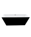 Square Freestanding Bathtub - BLACK