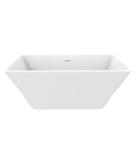 Square Freestanding Bathtub - WHITE