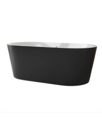 Round Freestanding Bathtub - BLACK