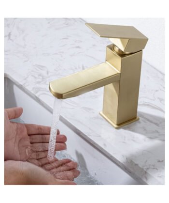 Low Square Faucet (Gold)