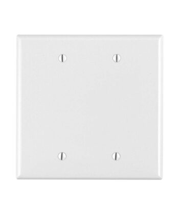 2 Gang Blank Cover Plate