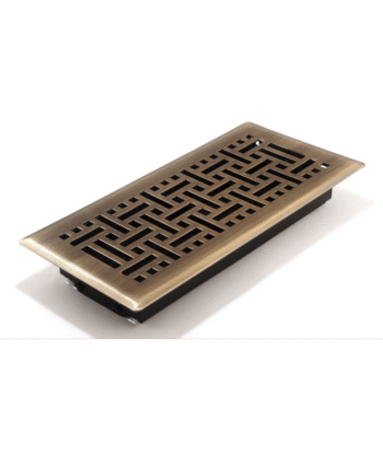 4" x 10" Silver Metal Vent