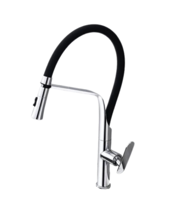 Belfeild Chrome & Black Kitchen Faucet