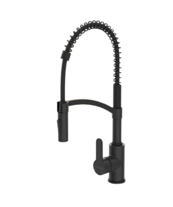 Spiral Black Kitchen Faucet