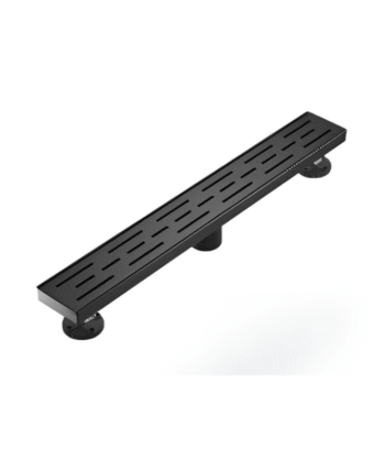 Black Linear Drain 24''