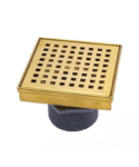 Gold Linear Square Drain 6"x6"