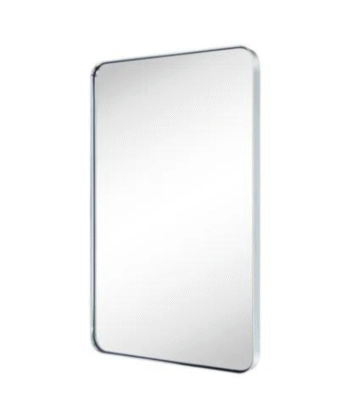 (Chrome) Metal Frame Rectangle Mirror