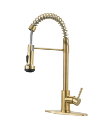 Gold Spring Kitchen Faucet