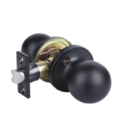 Knob Door Lock Black (PASSAGE)