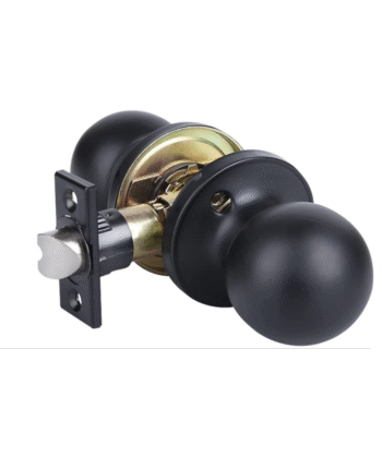 Knob Door Lock Black (PASSAGE)
