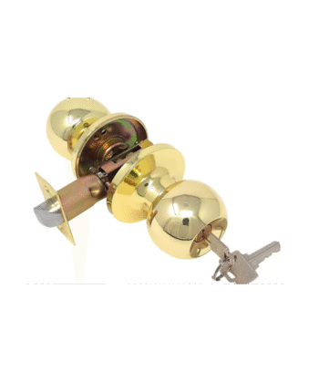 Knob Door Lock Gold (KEY)