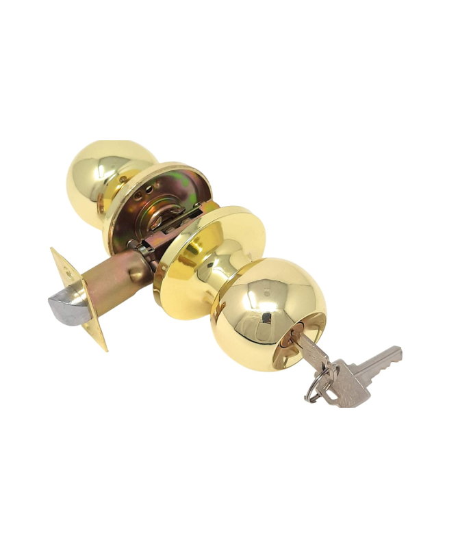 knob-door-lock-gold-key