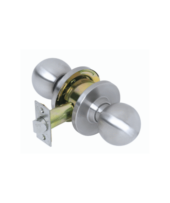 Knob Door Lock Silver (PASSAGE)