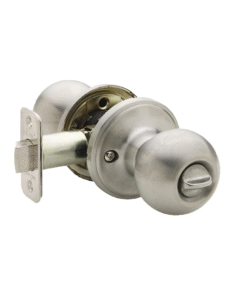 Knob Door Lock Silver (PRIVACY)