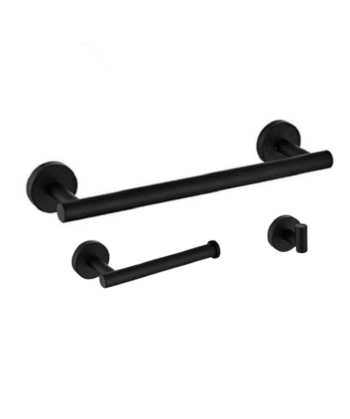 Como Round Black Accessory 3pc