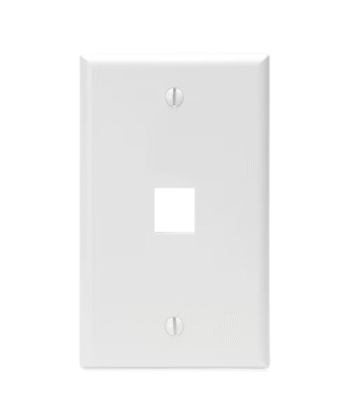 Single Port Wall Plate