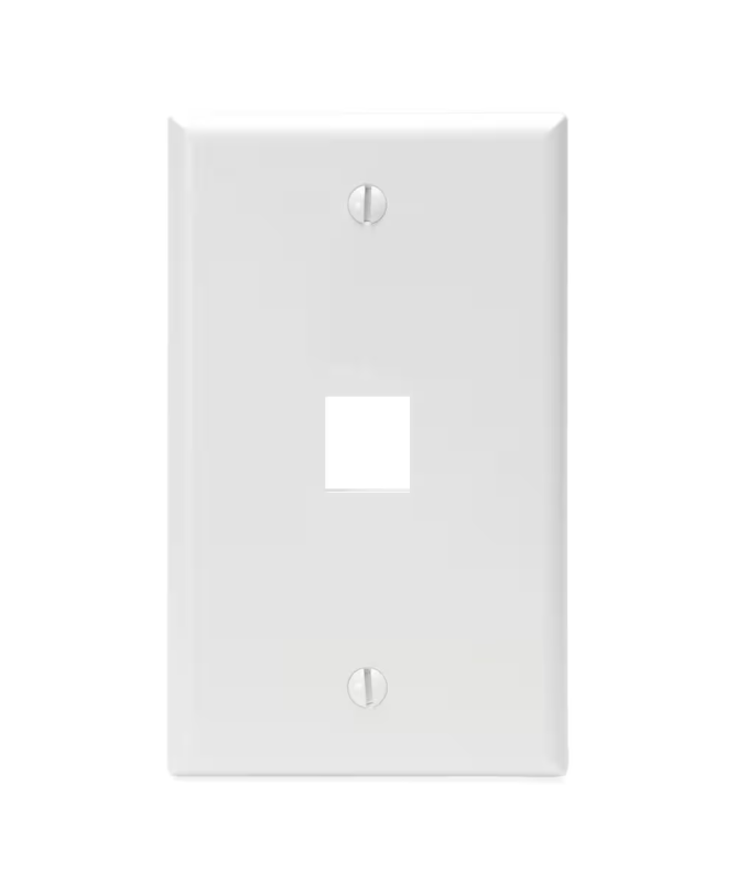 single-port-wall-plate