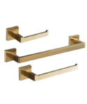 Solid Gold Chrome Square 3pc